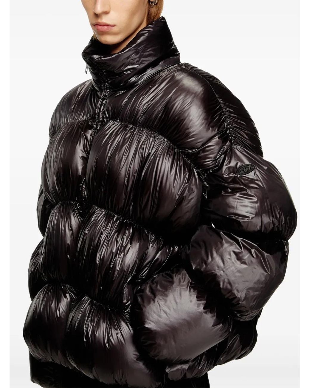 DIESEL W-Choco Donsjack in het Black voor heren
