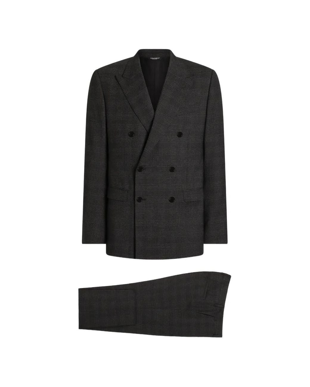 Dolce & Gabbana Black Martini Light Double-Breasted Suit for men