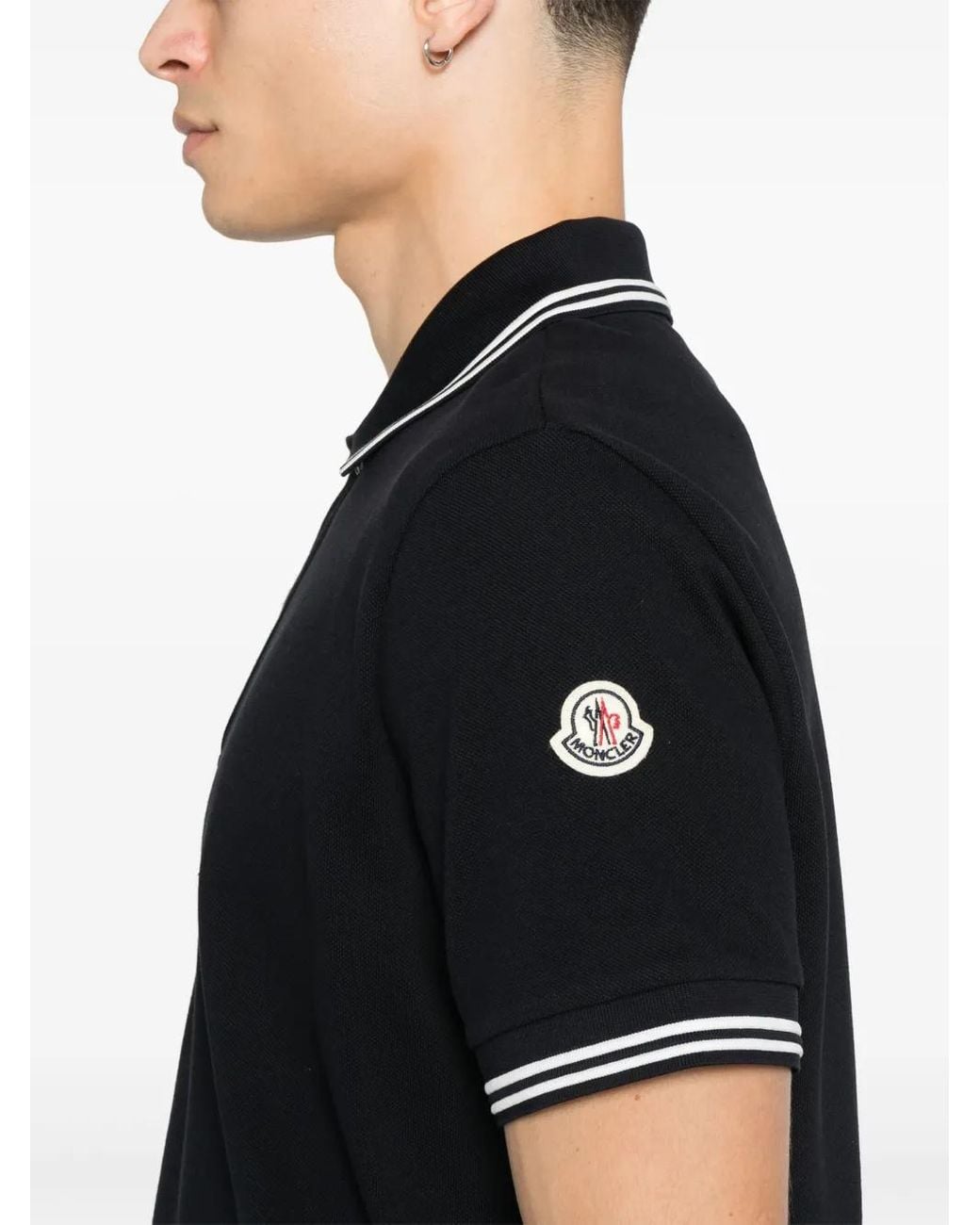 Moncler Poloshirt in het Black voor heren