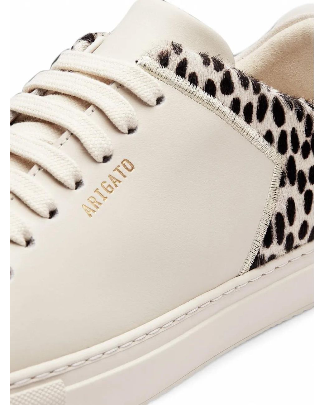 Axel Arigato White Clean 90 Leopard-Print Sneakers
