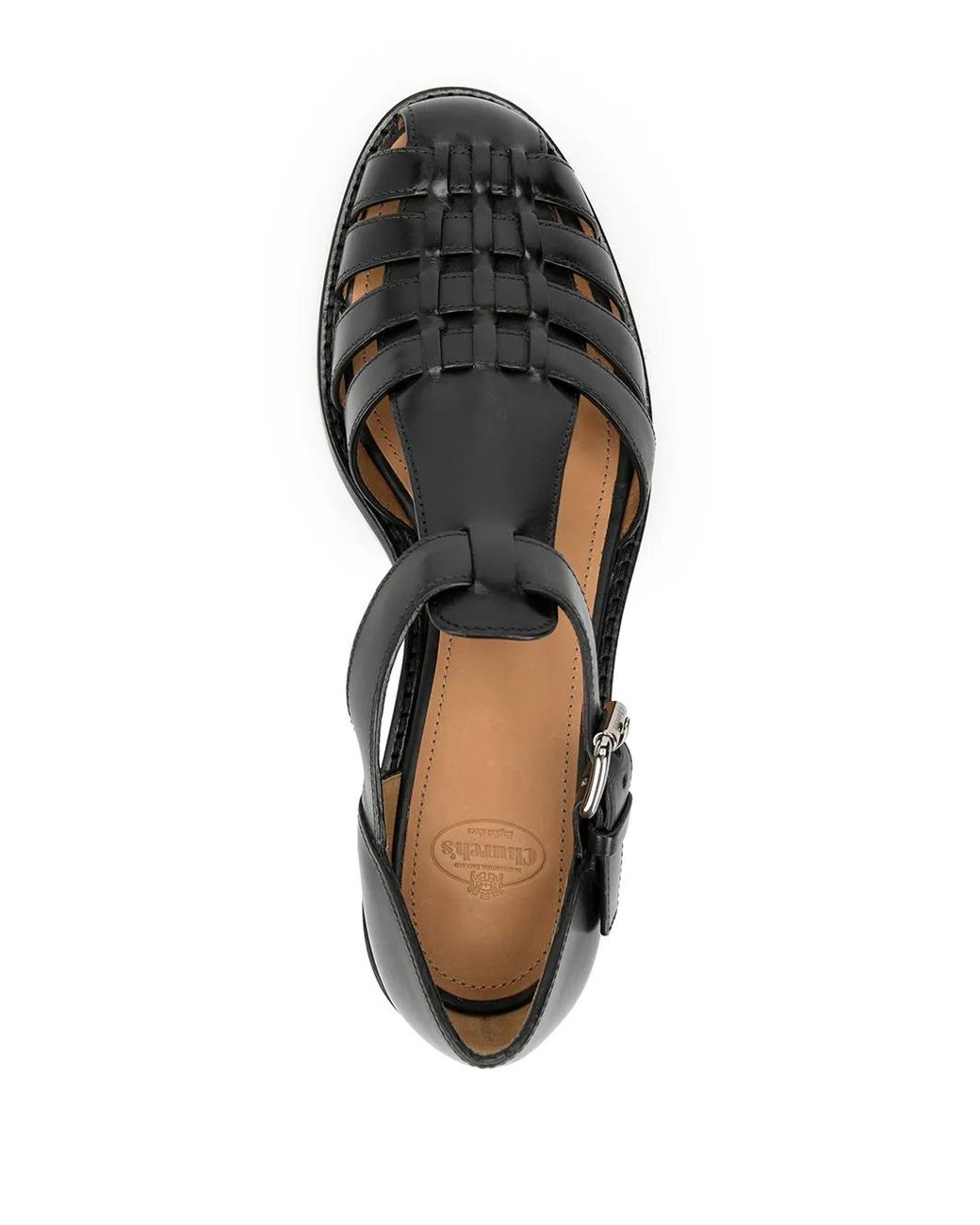 Church's Black Kelsey Leather Sandals