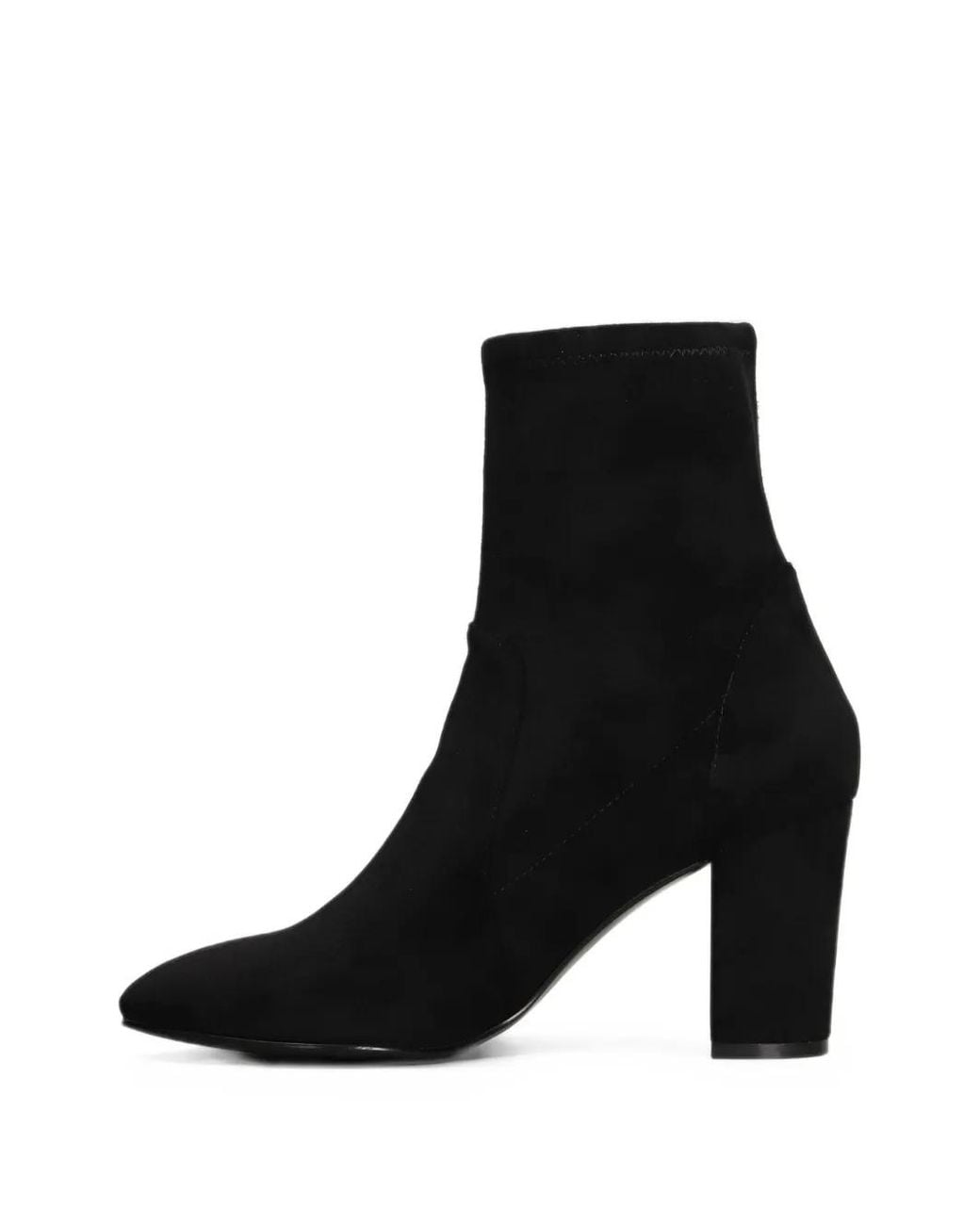 Bibi Lou Black Pointed-Toe Ankle Boots
