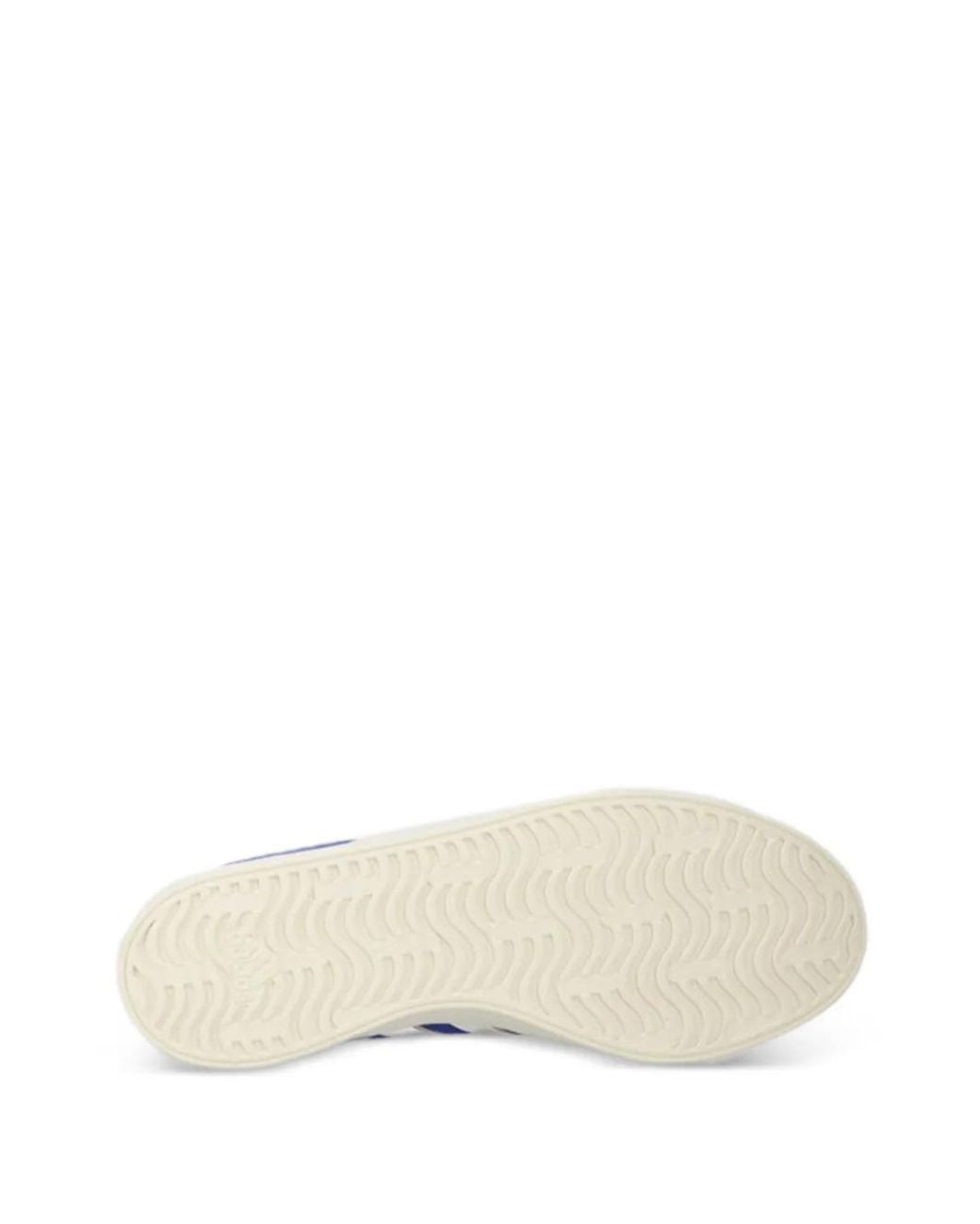Adidas Blue Lago-Detail Lace-Up Sneakers for men