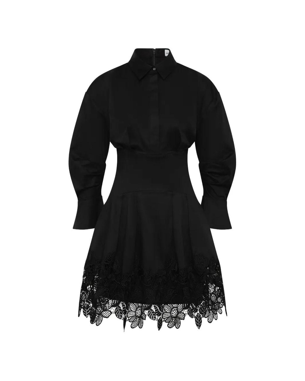 Rebecca Vallance Black Claribelle Long-Sleeve Mini Dress