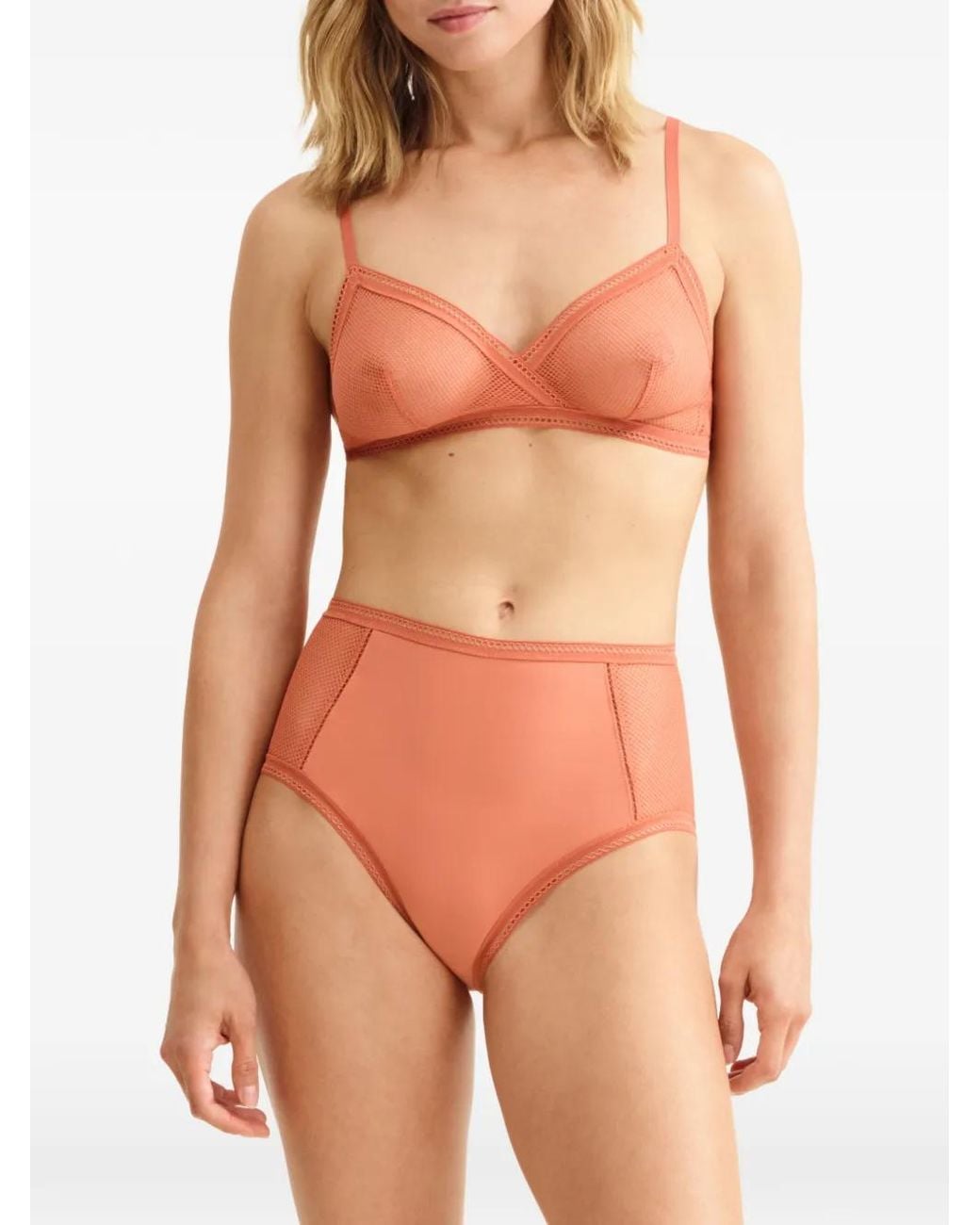 Eres Pink Fard Wireless Triangle Bra