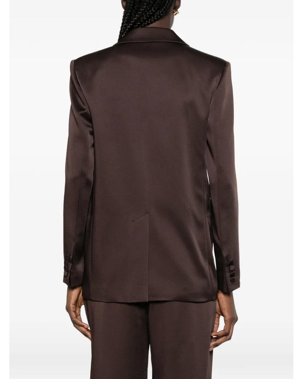 Max Mara Brown Arca Double-Breasted Blazer