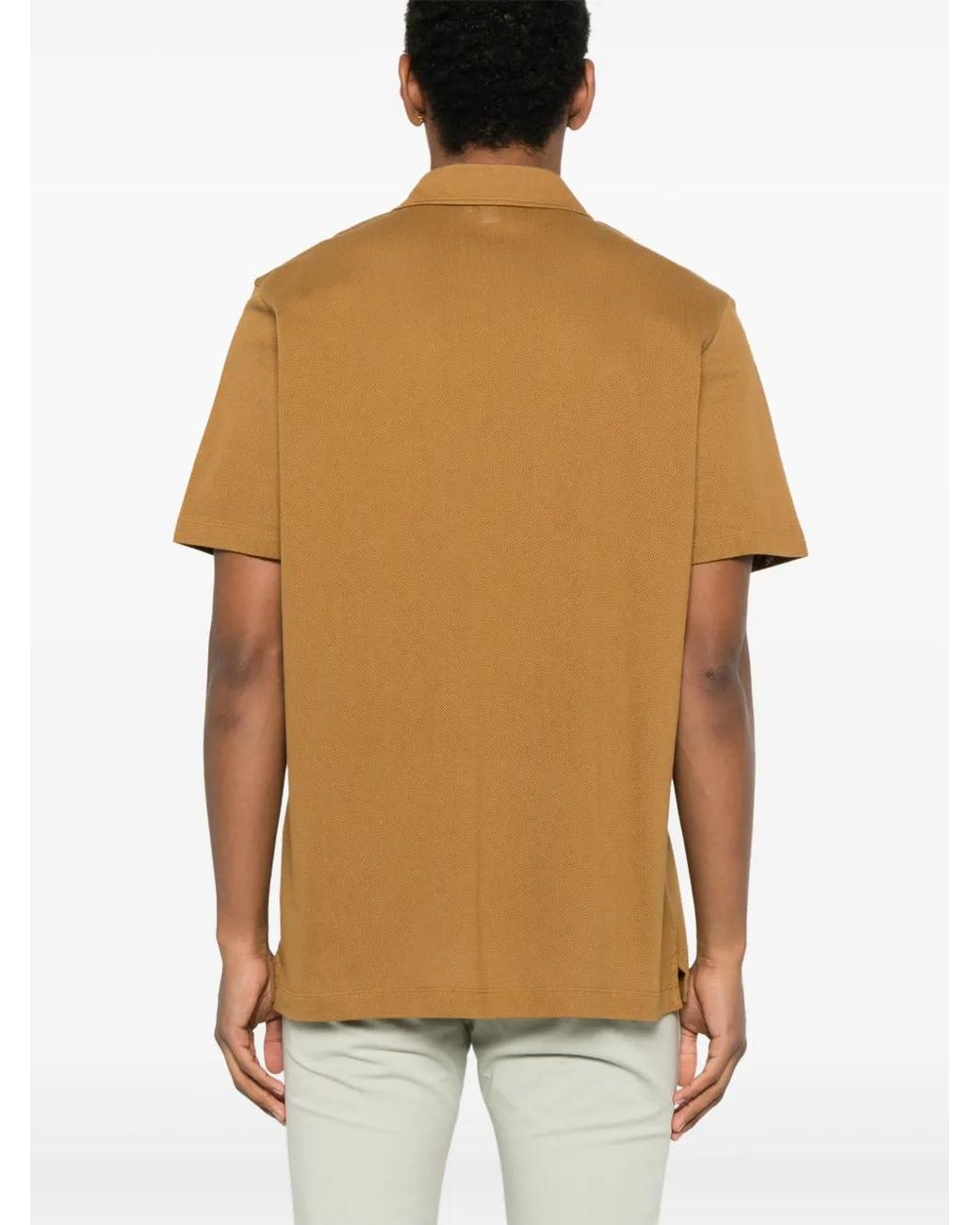 Camicia Riviera di Sunspel in Brown da Uomo