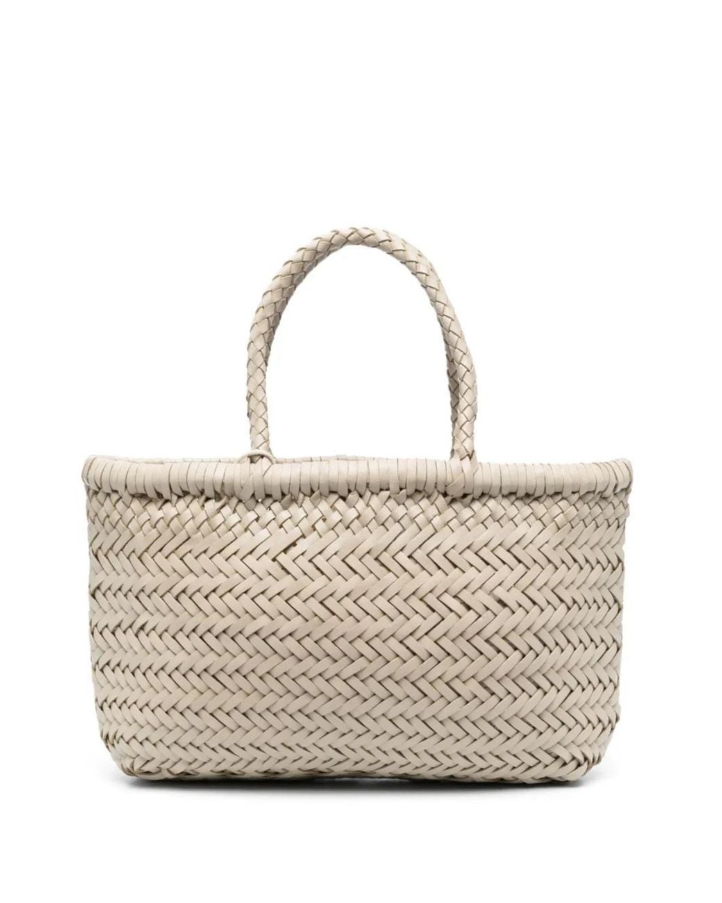 Dragon Diffusion Natural Mini Flat Gora Leather Tote Bag