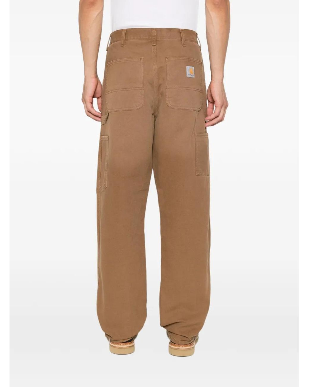Carhartt White Organic Cotton Trousers for men