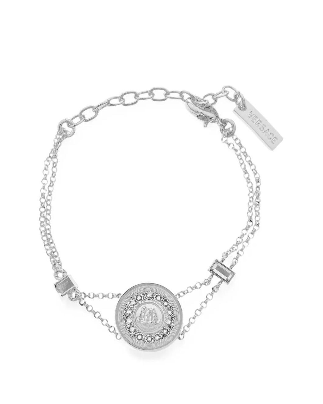 Versace White Bright Medusa Crystal Bracelet