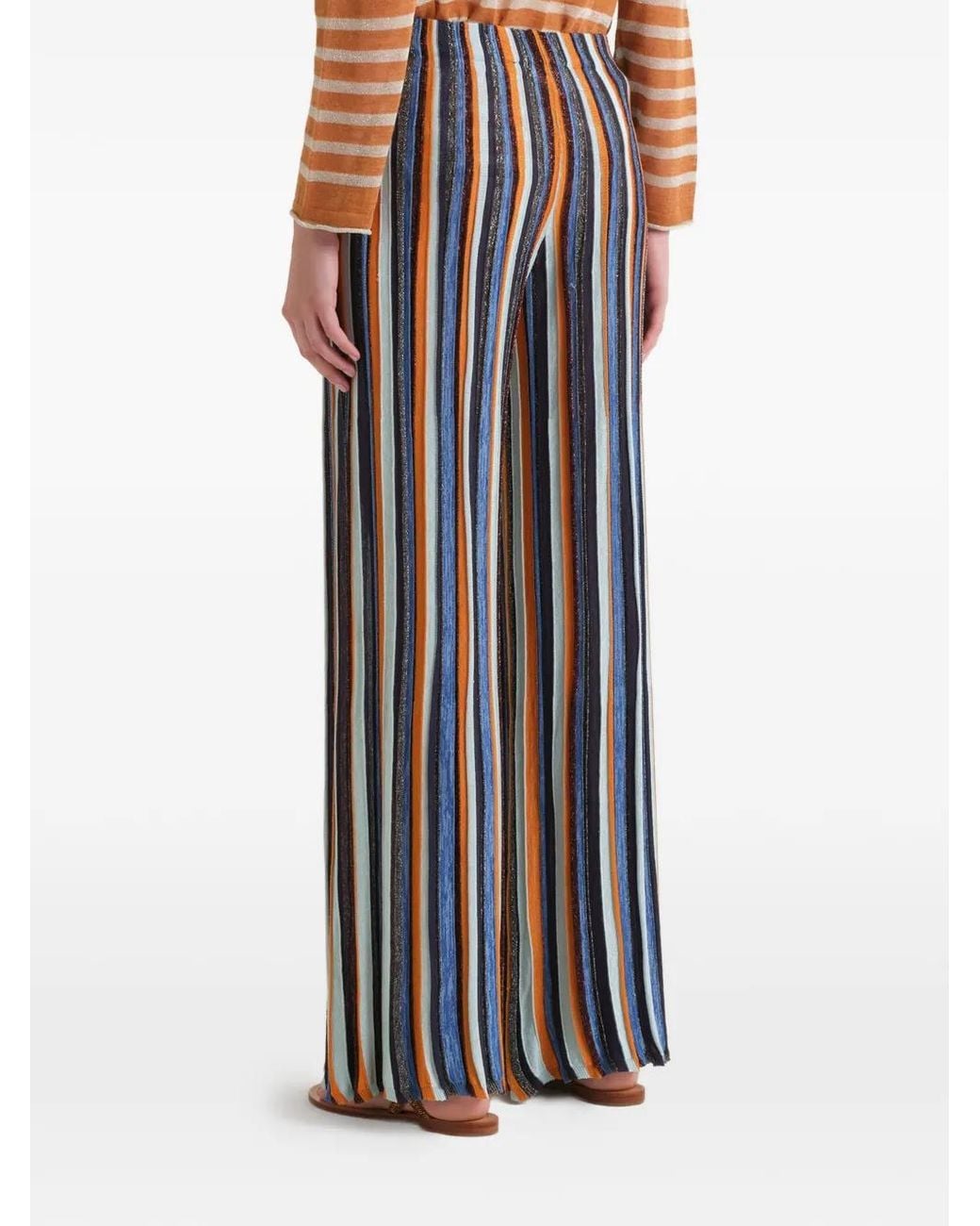 Maliparmi Blue Flexage Stripes Trousers