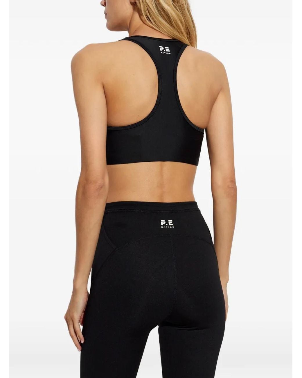 P.E Nation Black Fairmont Racerback Top