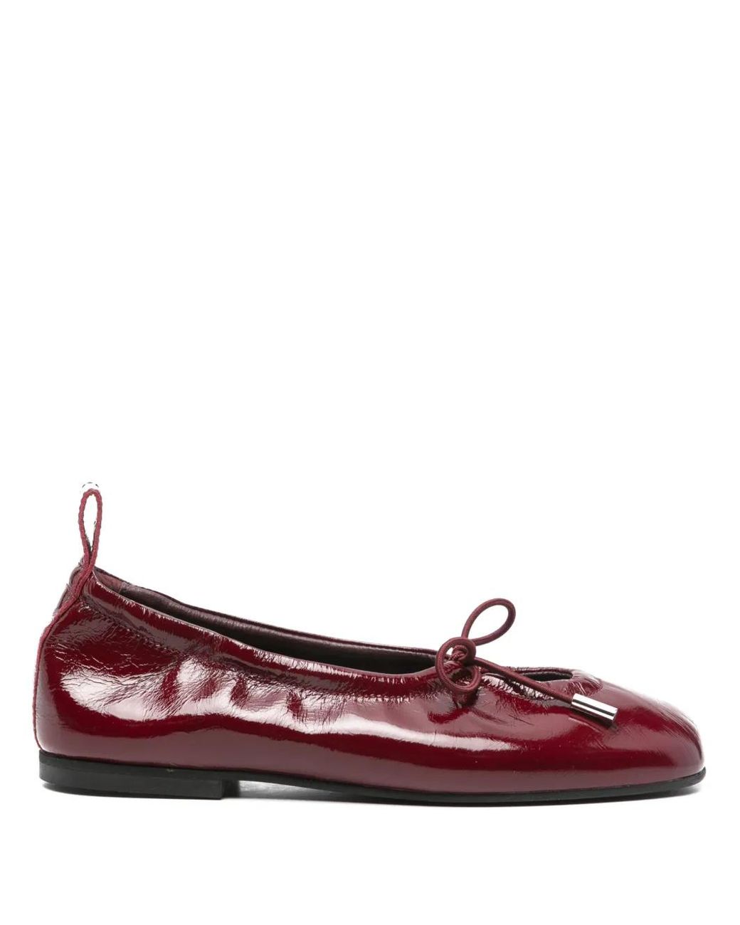 Alohas Red Rosalind Bow-Detail Ballet Flats