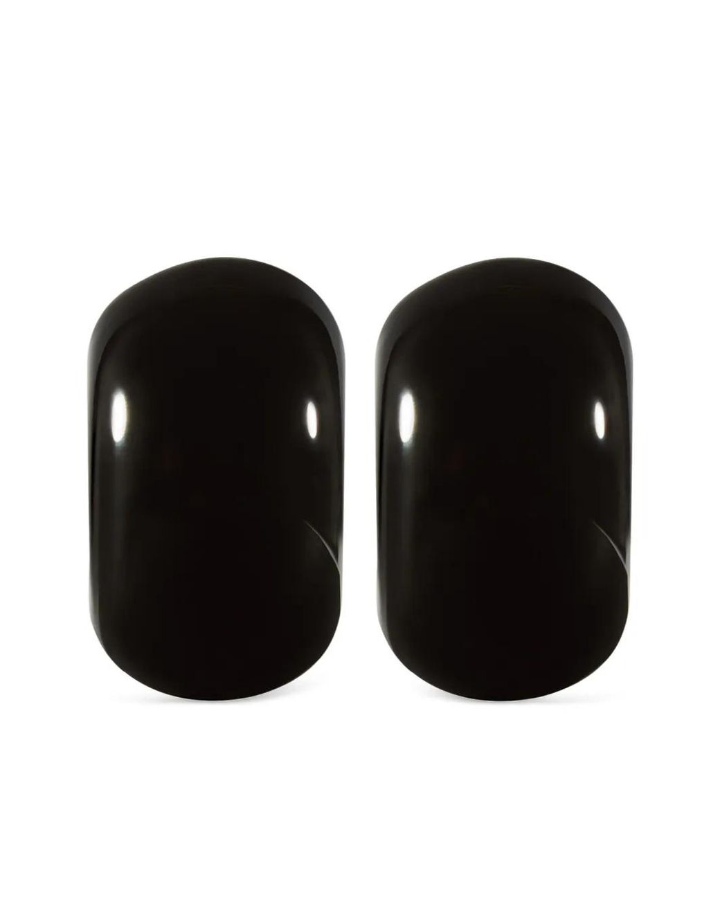 Courreges Black Infinity Earrings