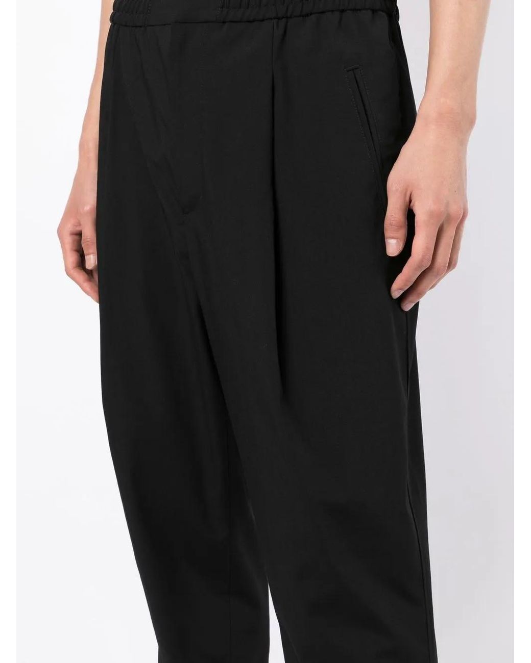 3.1 Phillip Lim Black Single-Pleat Tapered Trousers for men