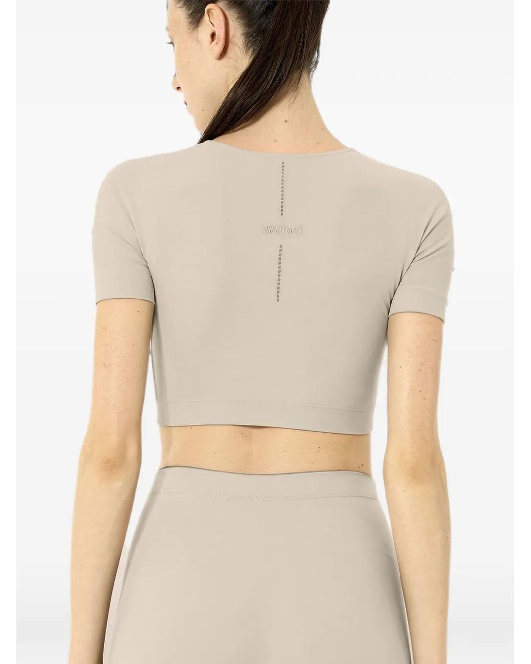 Wolford White Seamless Warp-Knit Top