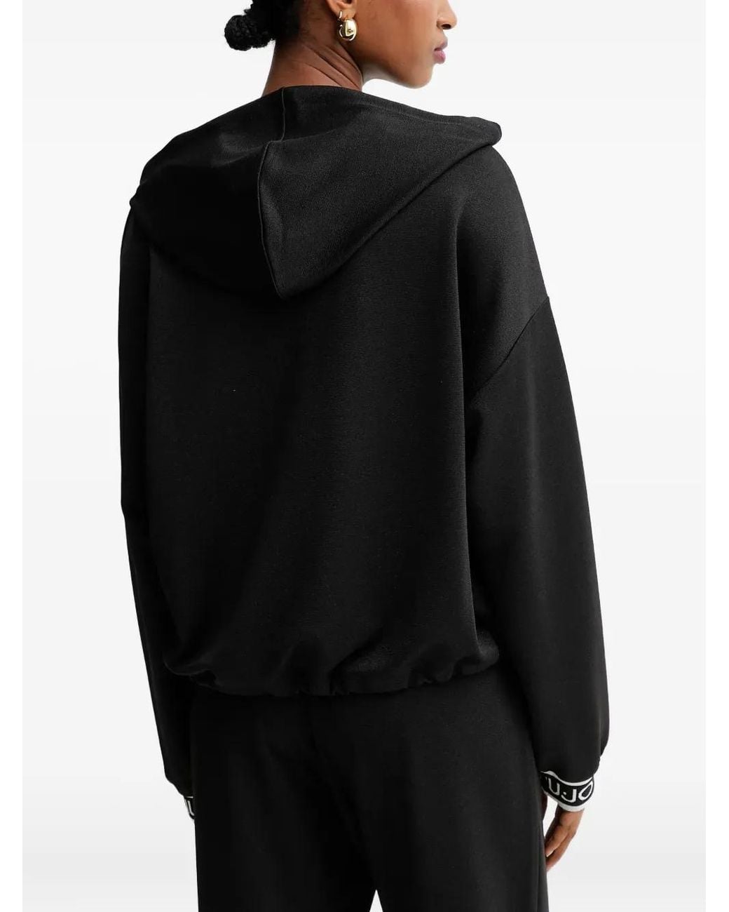 Liu Jo Black Drawstring-Fastening Sweater