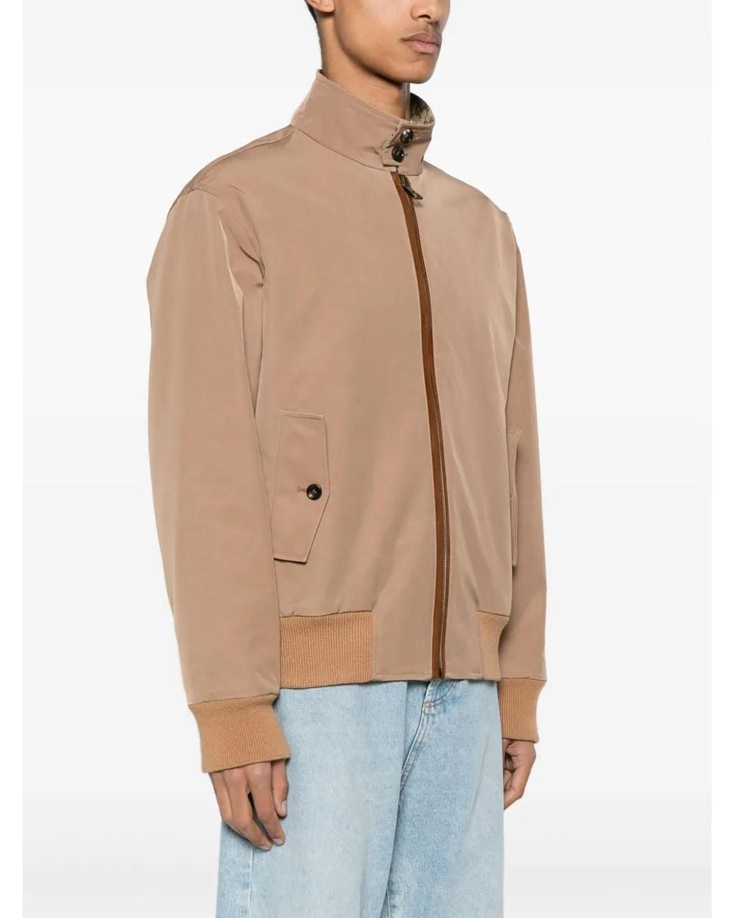 Gucci Brown Gg Supreme-Canvas Reversible Jacket for men