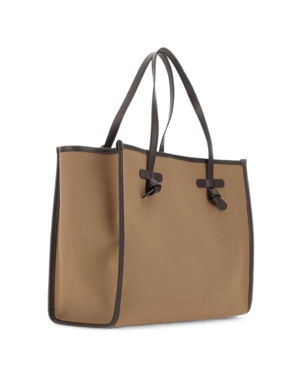 MARCELLA CLUB Natural Marcella Leather-Trimmed Tote Bag