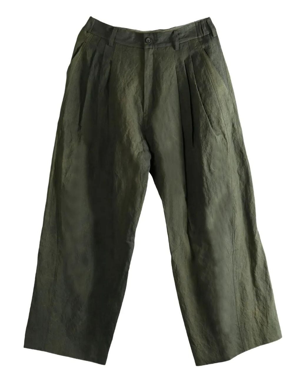Ziggy Chen Gray Wide-Leg Trousers for men