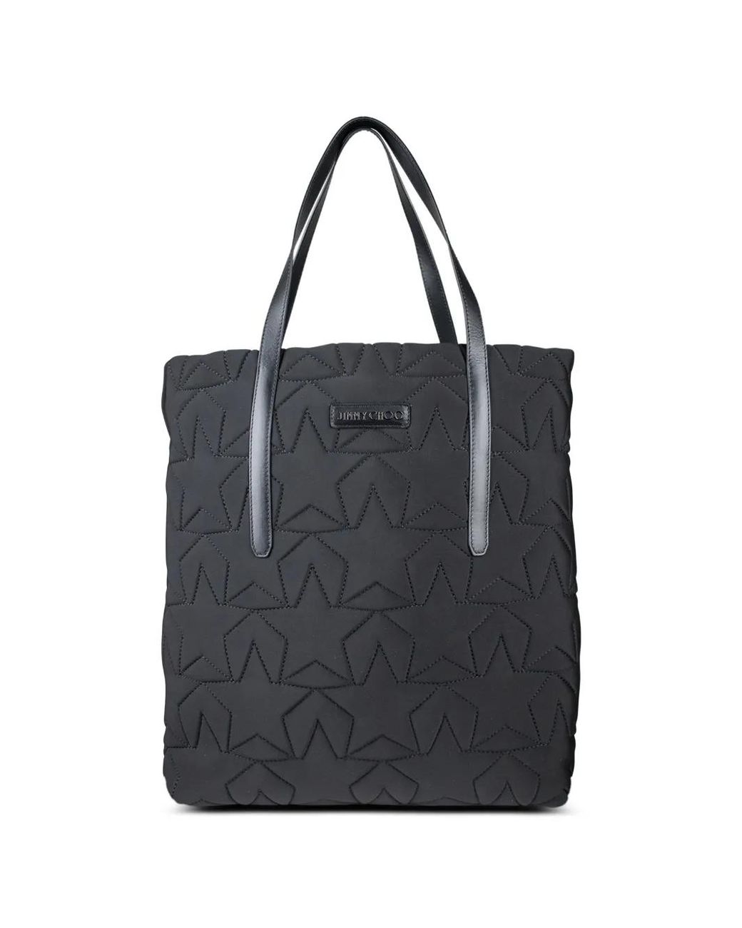 Jimmy Choo Black Star-Shaped Leather Tote Bag