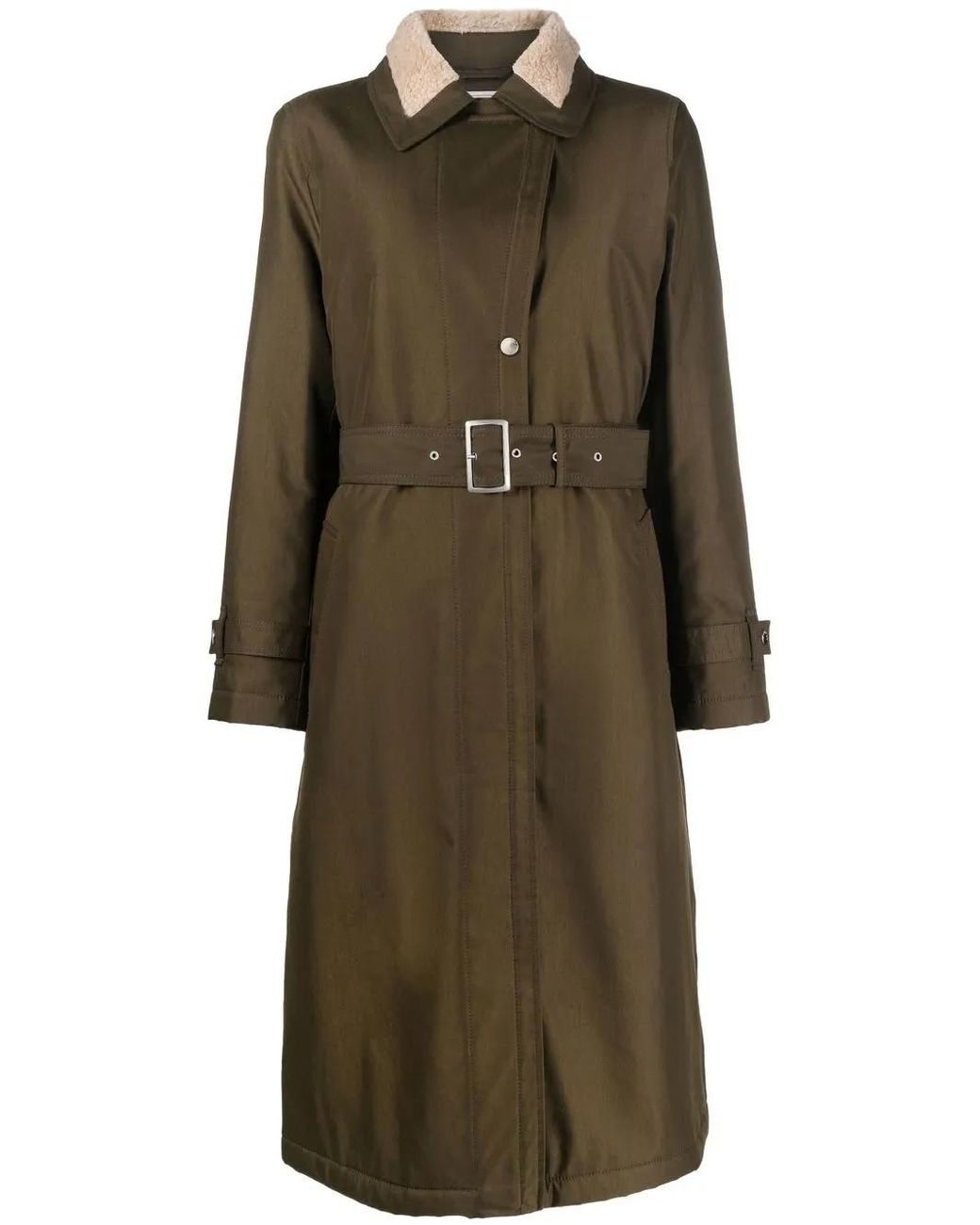 Woolrich Jas Met Ceintuur in het Natural