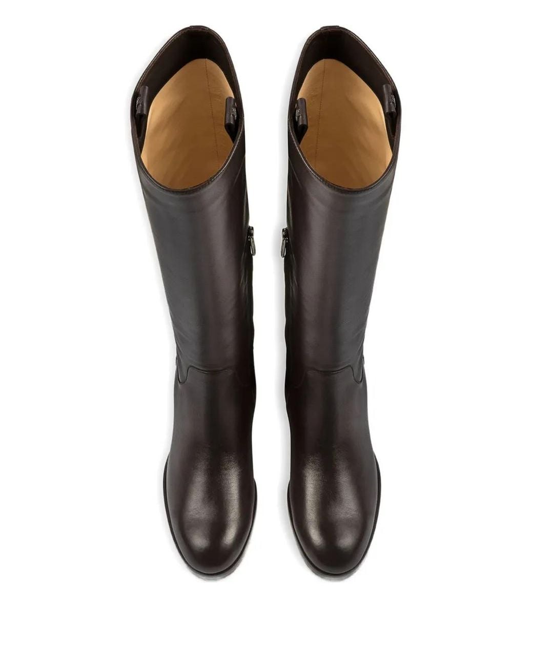 Doucal's Black Block-Heel Leather Boots