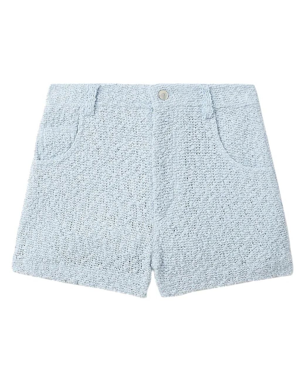 IRO Tweed Shorts in het Blue