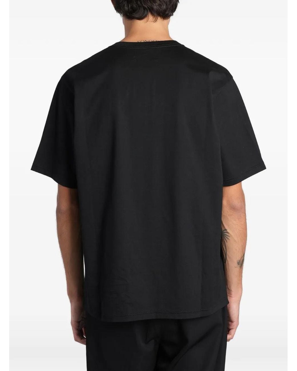 Ssstein Black Crew-Neck T-Shirt for men