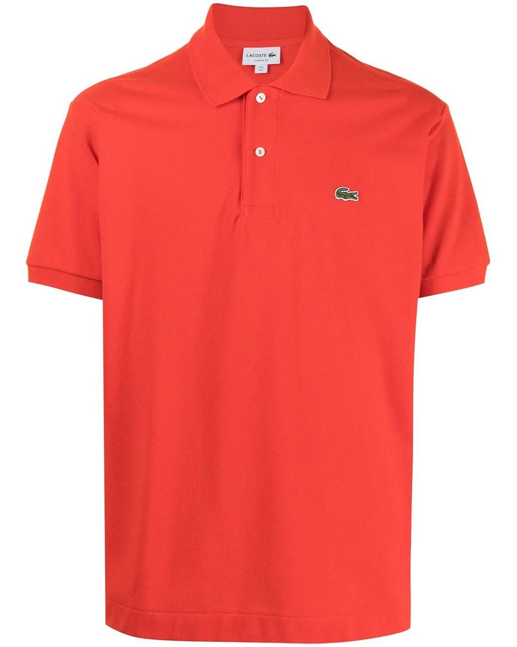 Lacoste Red Classic Appliqué-Logo Polo Shirt for men