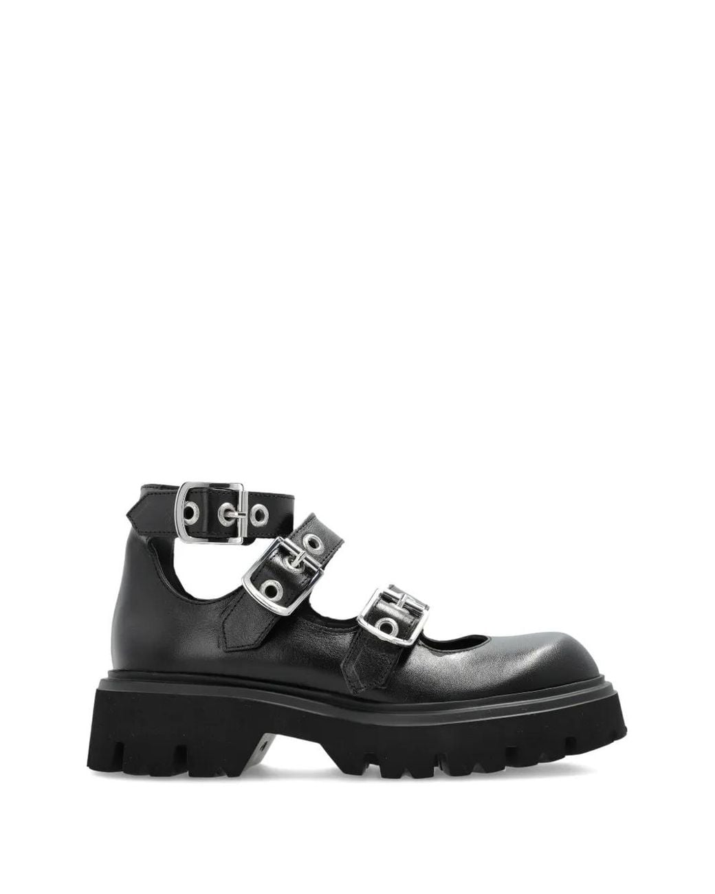 Vivienne Westwood Black Bacchus Buckled Platform Pumps