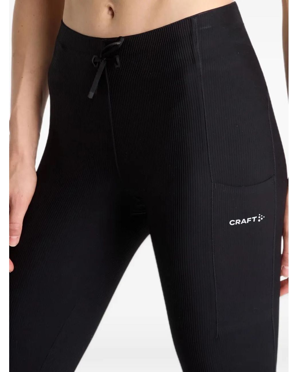 C.r.a.f.t Hypervent Rib Legging in het Black