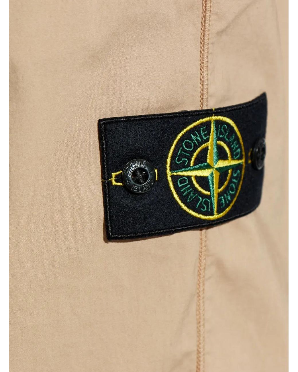 Stone Island Natural Pantalon Tela 'Paracadute' En Coton Stretch 3100049 for men