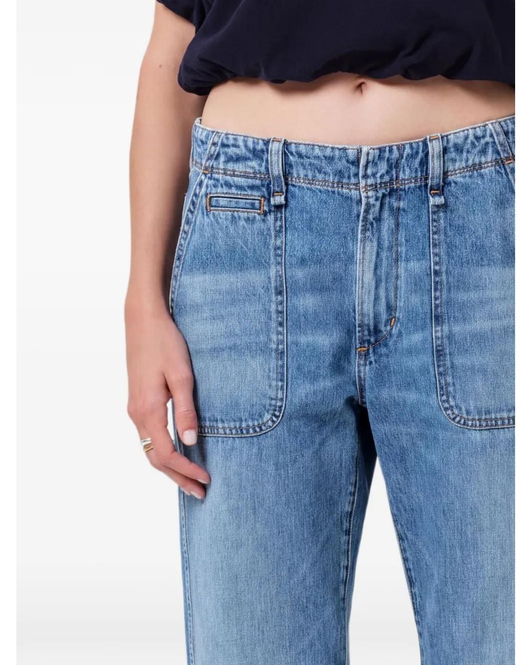 Citizens of Humanity Blue Patch Pocket Jeans