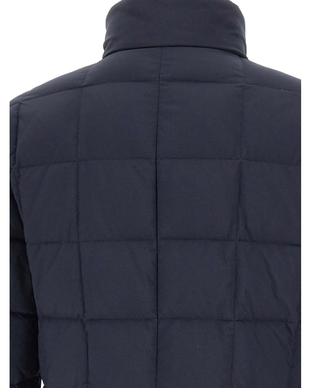 Plumífero Double Front con botones Fay de hombre de color Blue