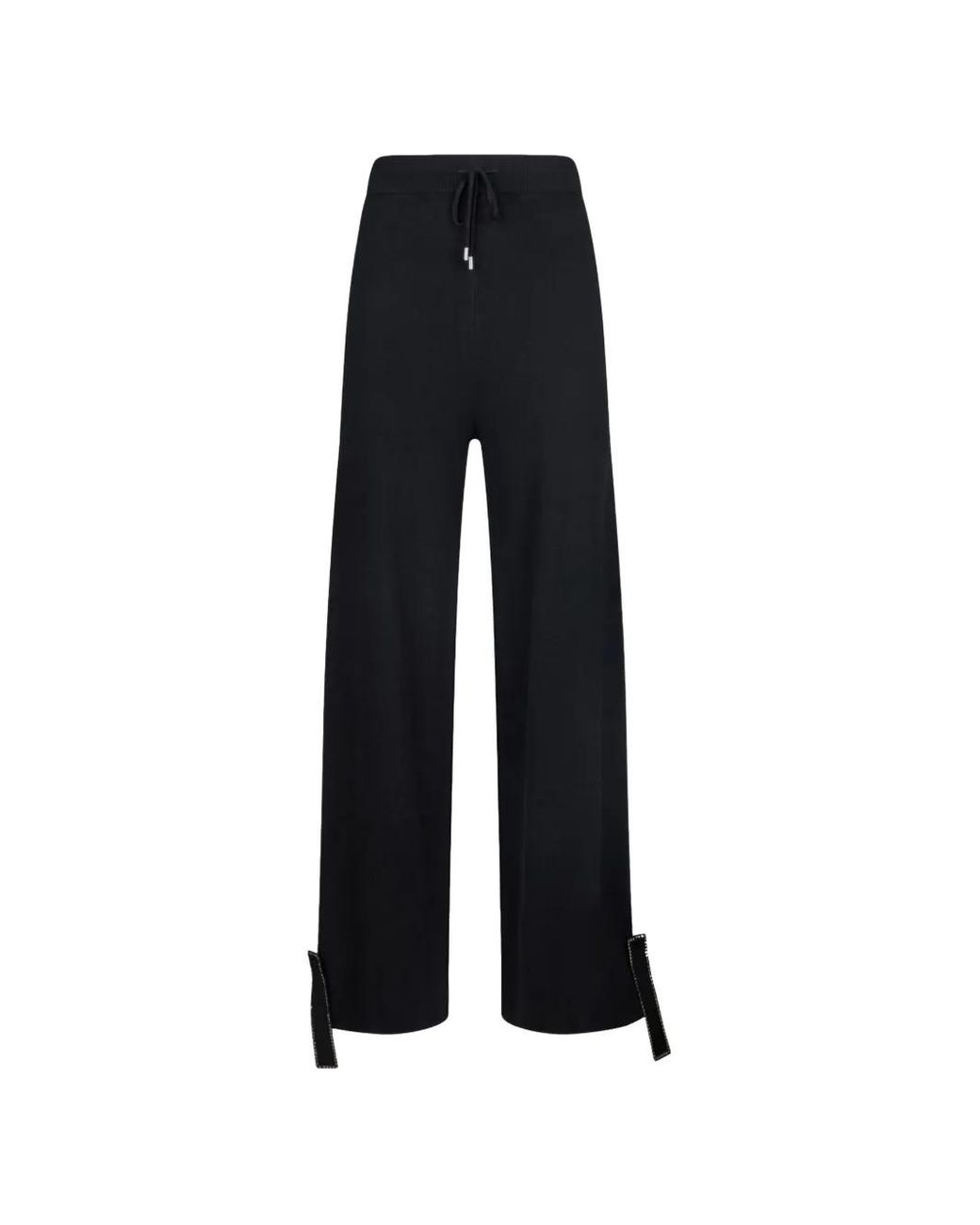 Liu Jo Black Knit Trousers With Beads
