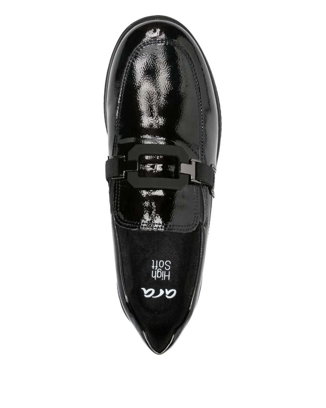 Ara Black Sapporo Patent-Leather Loafers