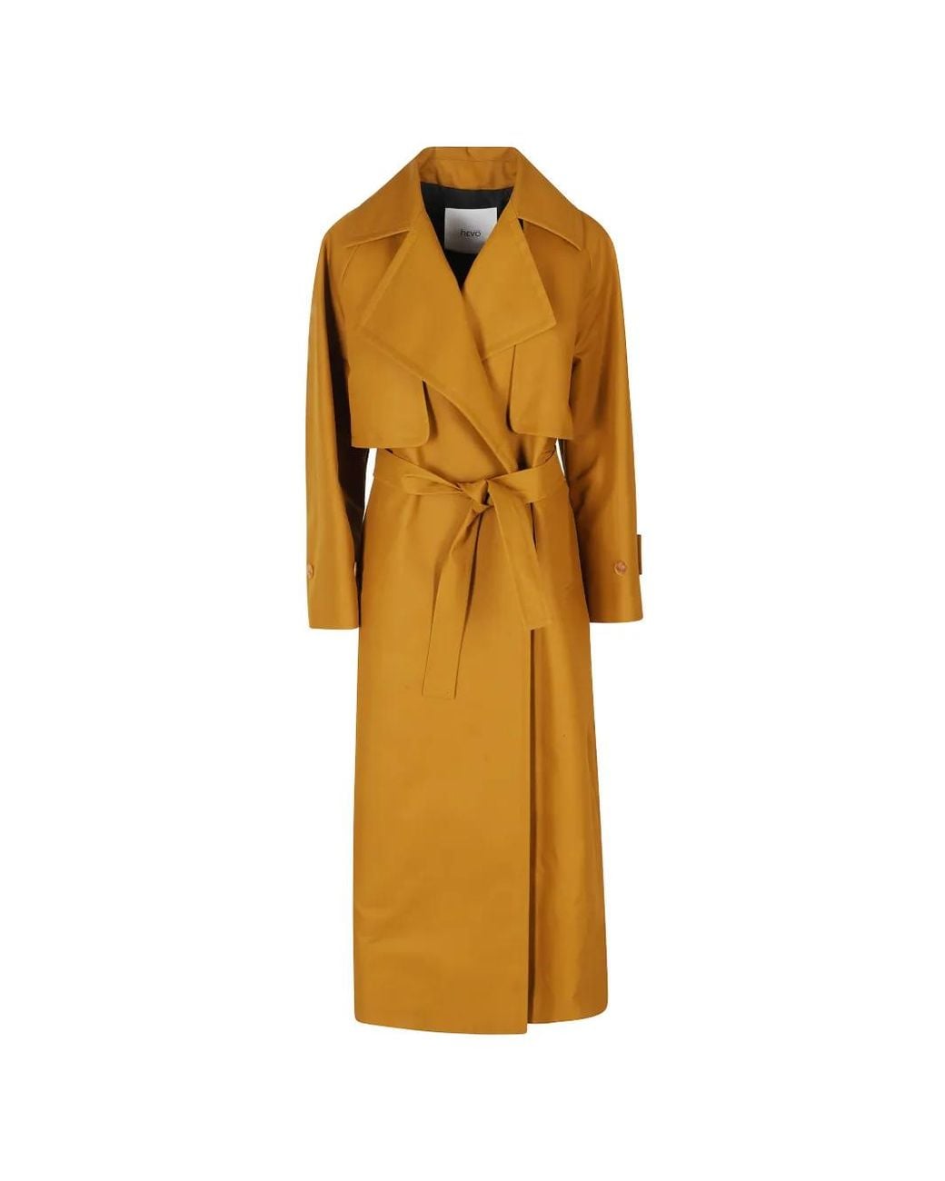 Hevò Metallic Margherita Belted Trench Coat