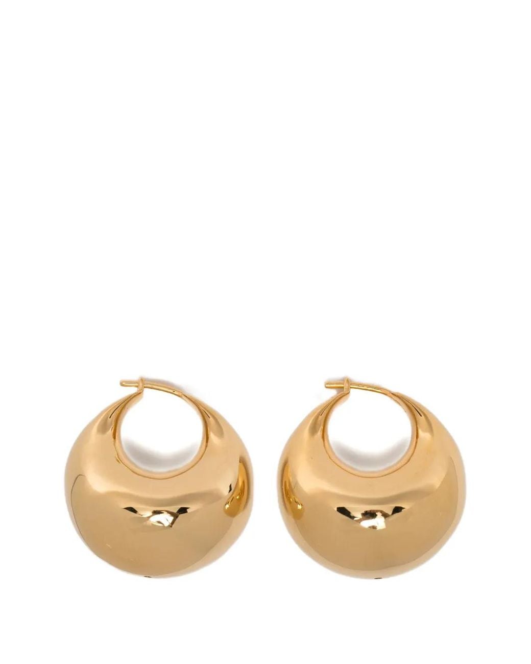 Missoma Metallic Boucles D'Oreilles Créoles À Design Sculptural