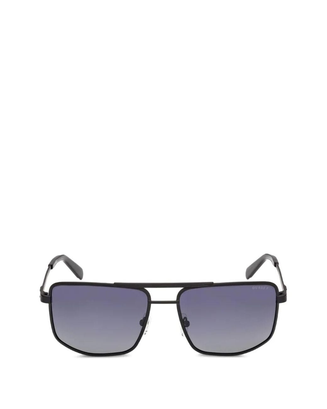Guess Blue Double-Bridge Square-Frame Sunglasses