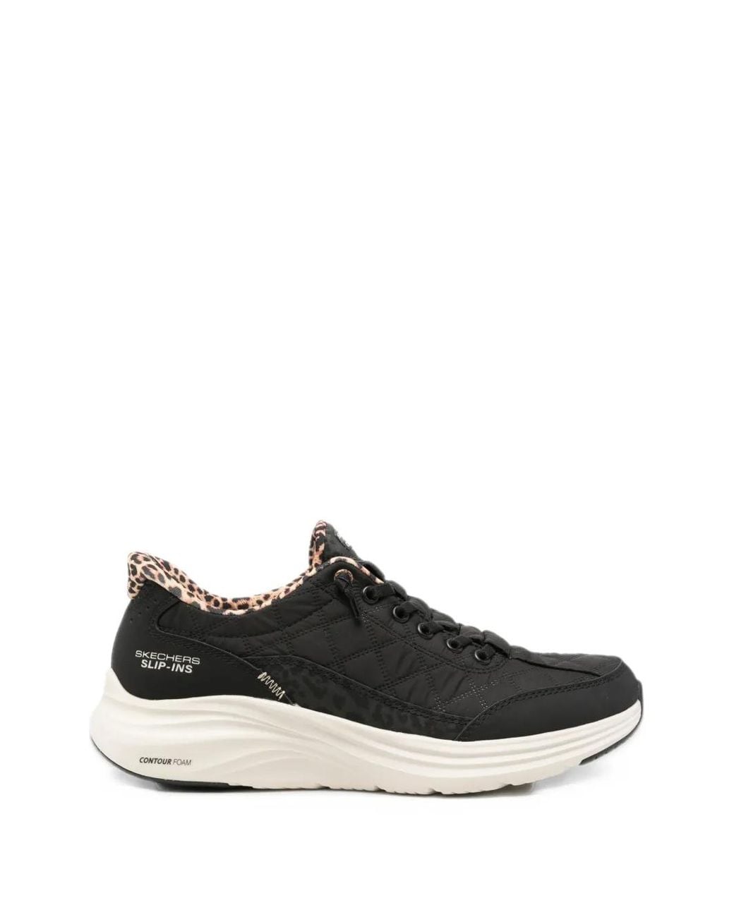 Skechers White Slip-Ins Quilted Sneakers