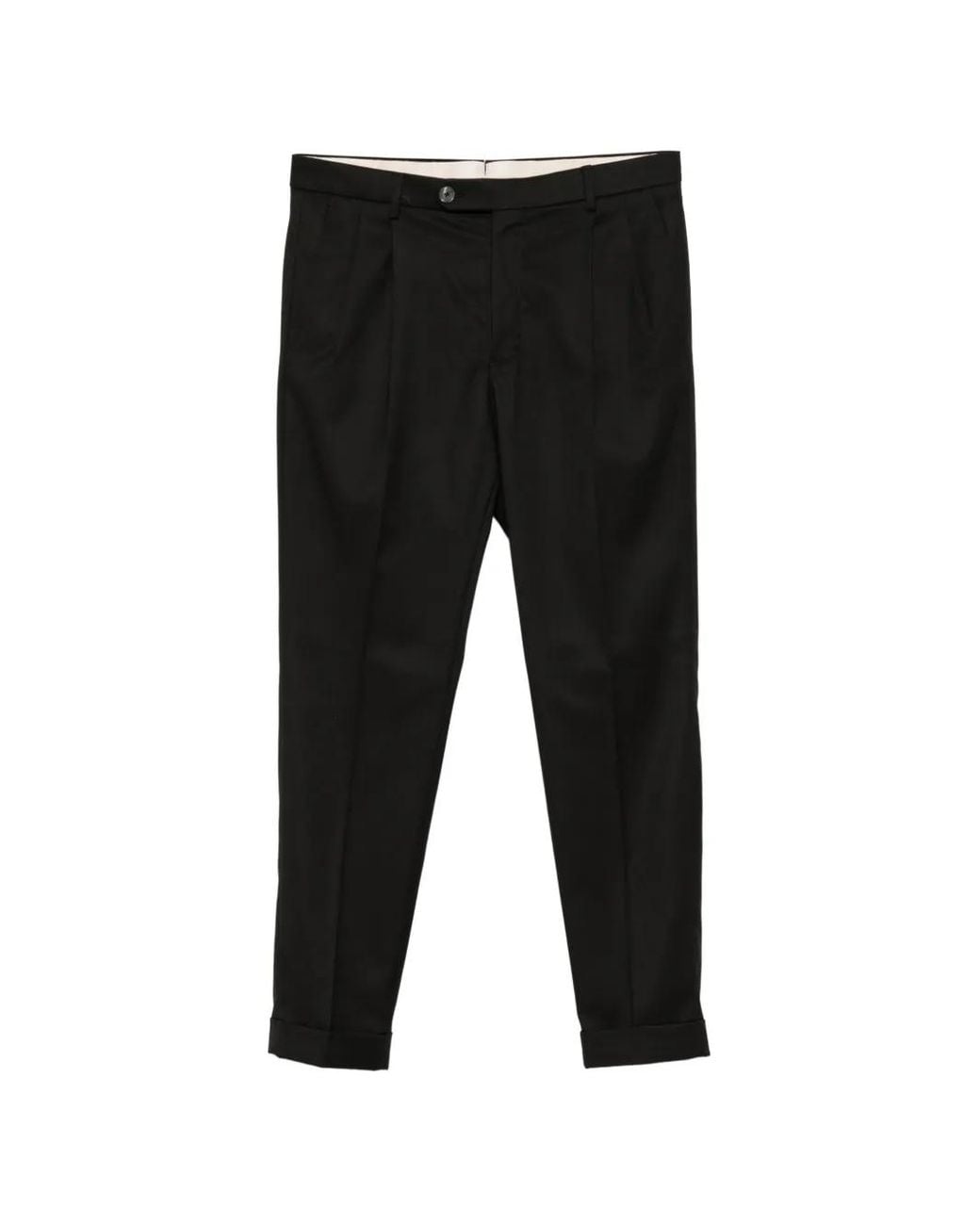 GTA Black Pantalon À Plis Marqués Et Ourlets À Revers Luca for men