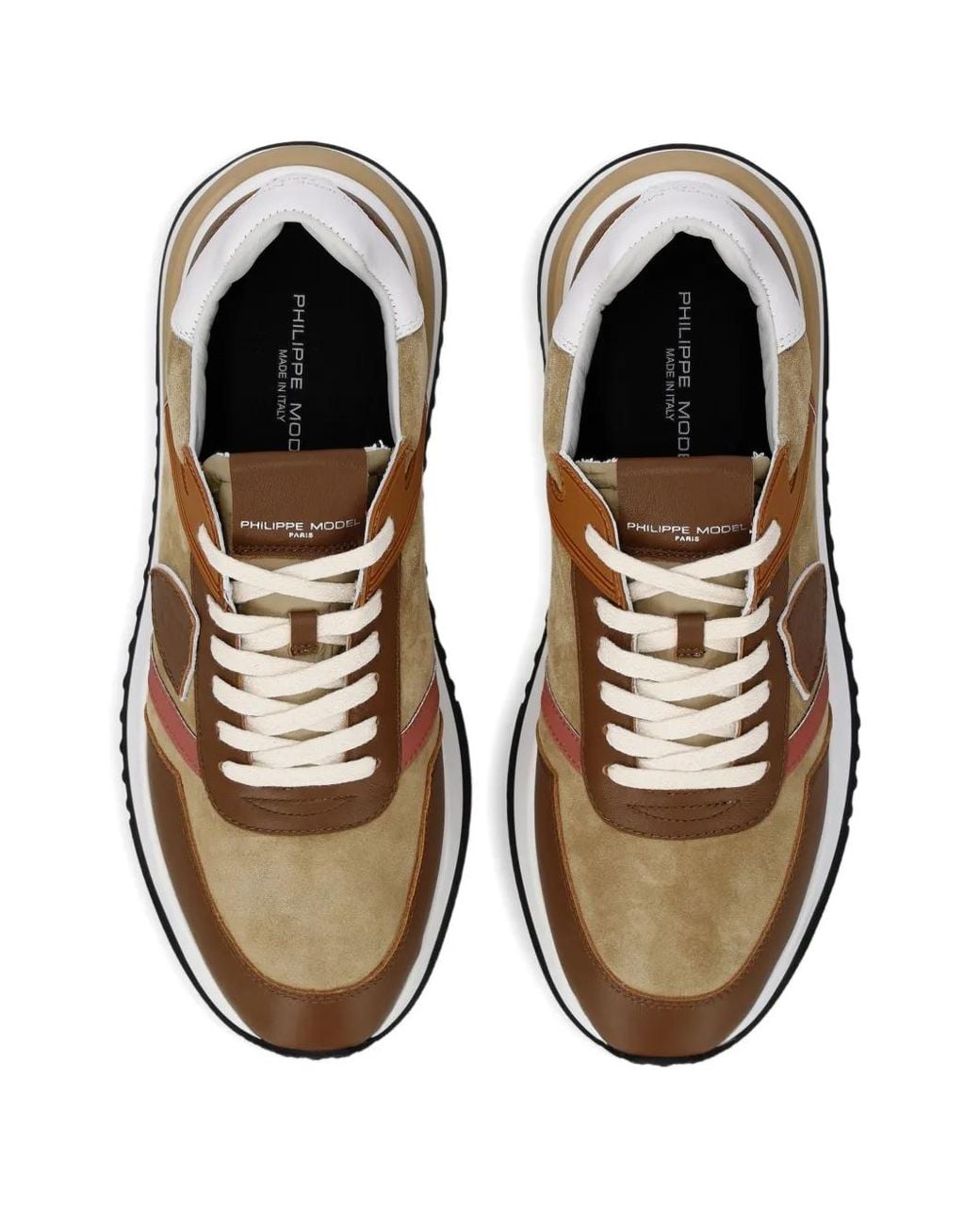 Philippe Model Sneakers Mit Einsätzen in Brown für Herren