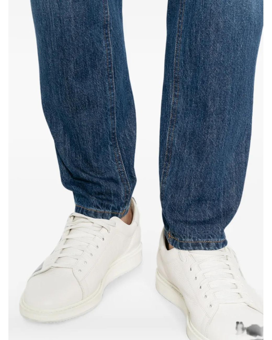 Dondup Blue Faded-Effect Jeans for men