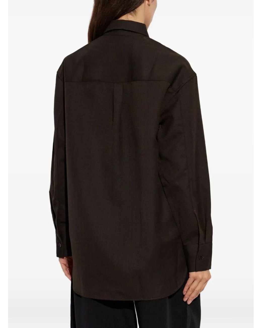 Studio Nicholson Button-Down Blouse in het Black