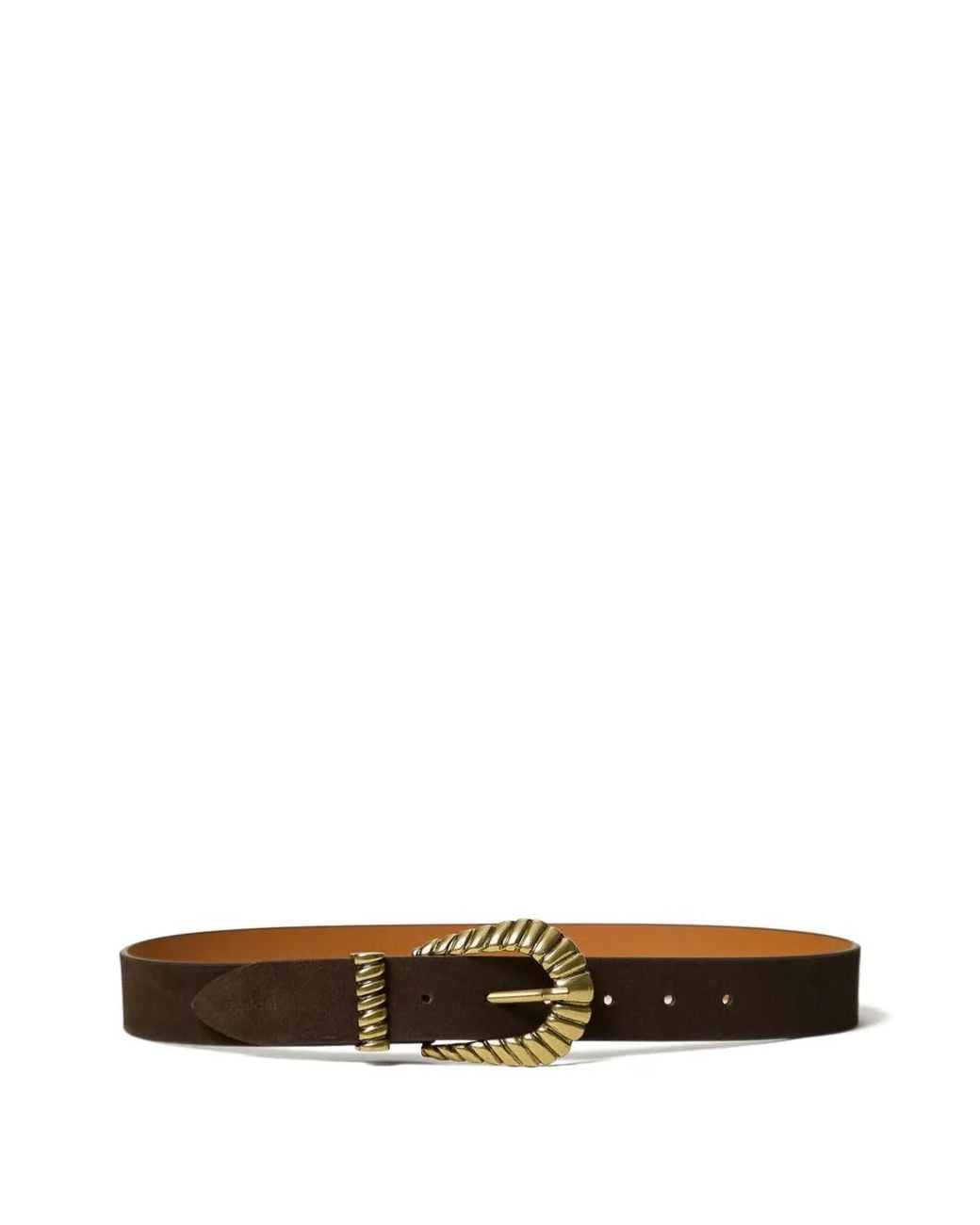 Twinset White Ceinture En Daim