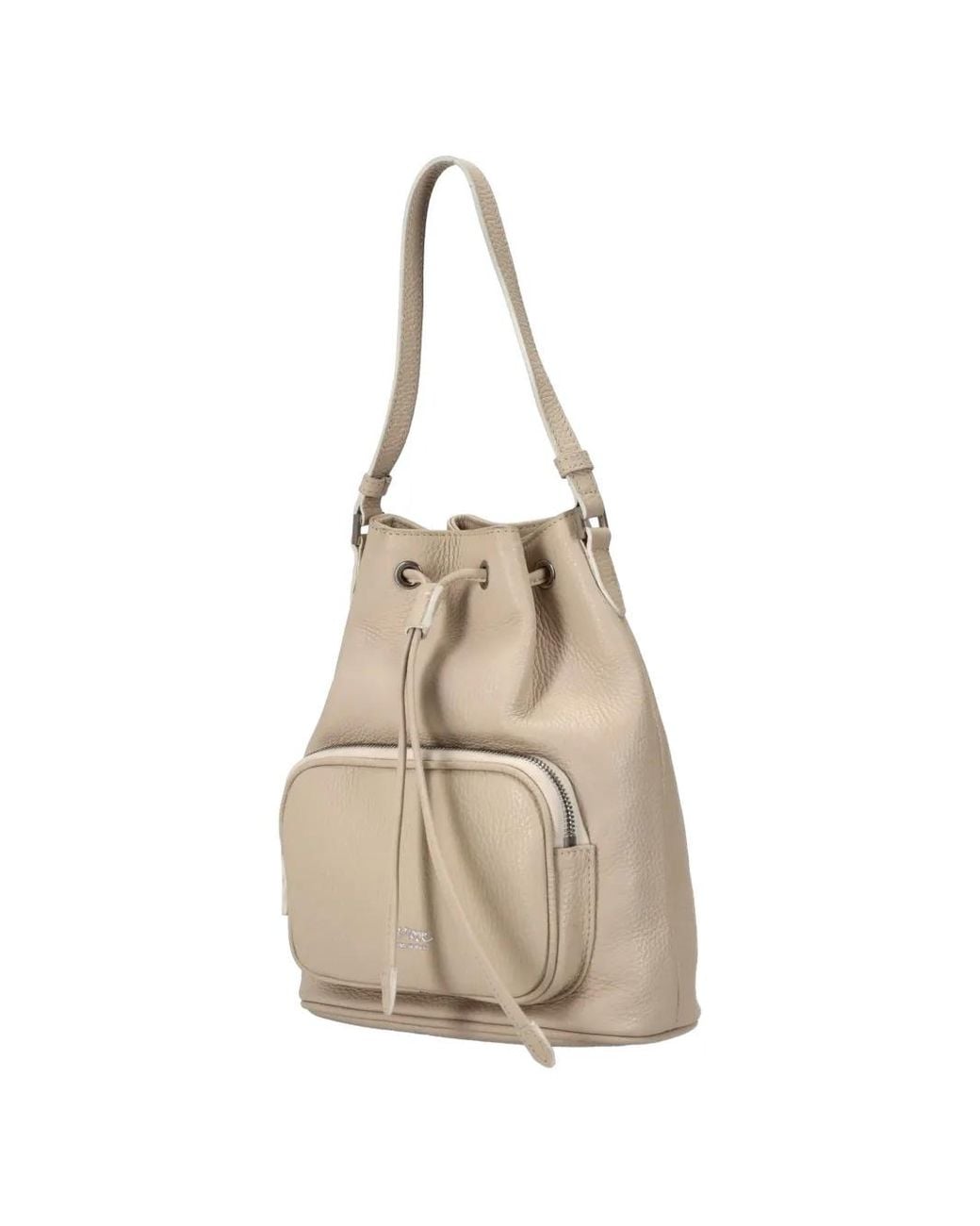 Bolso Satchel Con Cordones LA ROSE de color Natural