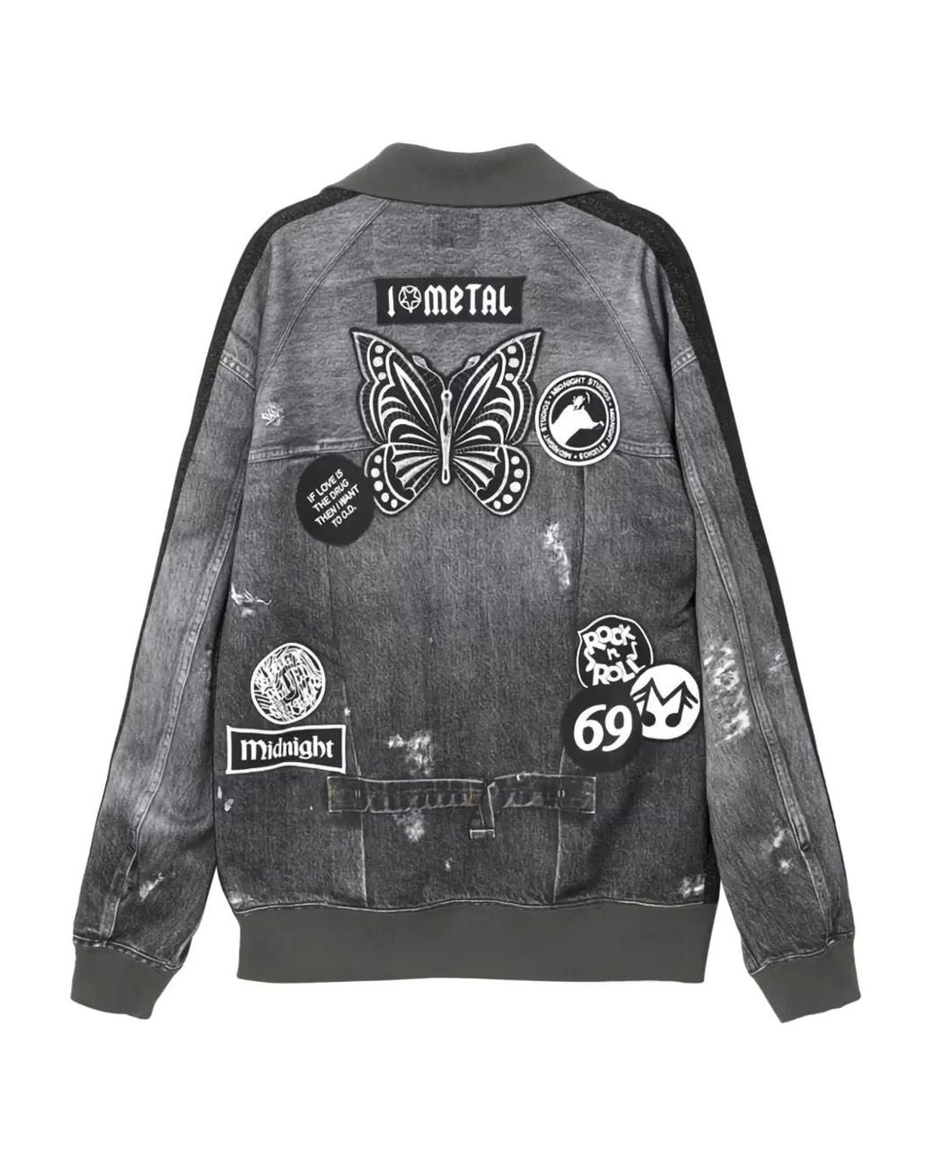 Needles Black X Midnight Studios Denim Track Jacket for men