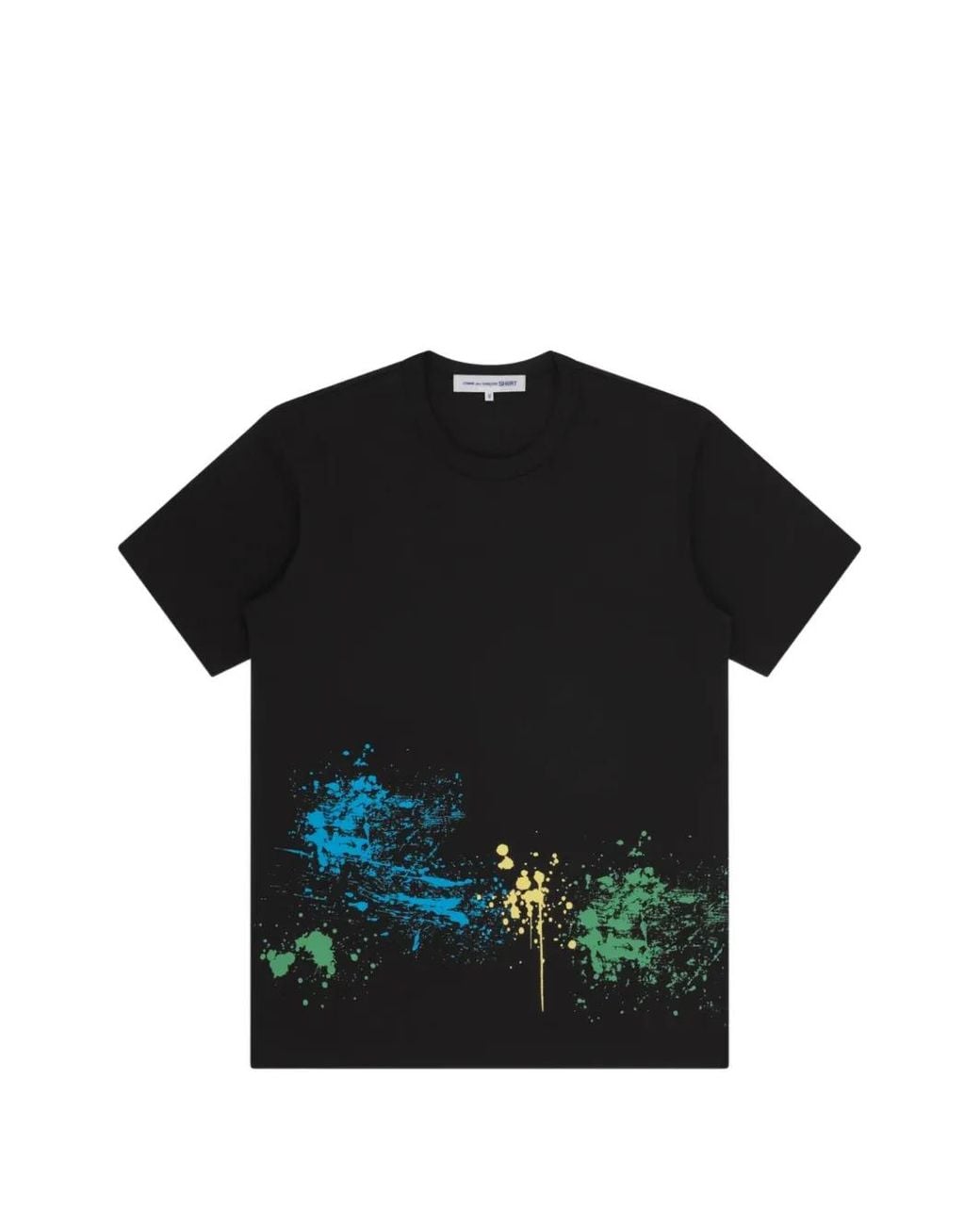 Comme des Garçons Black Paint-Splatter T-Shirt for men