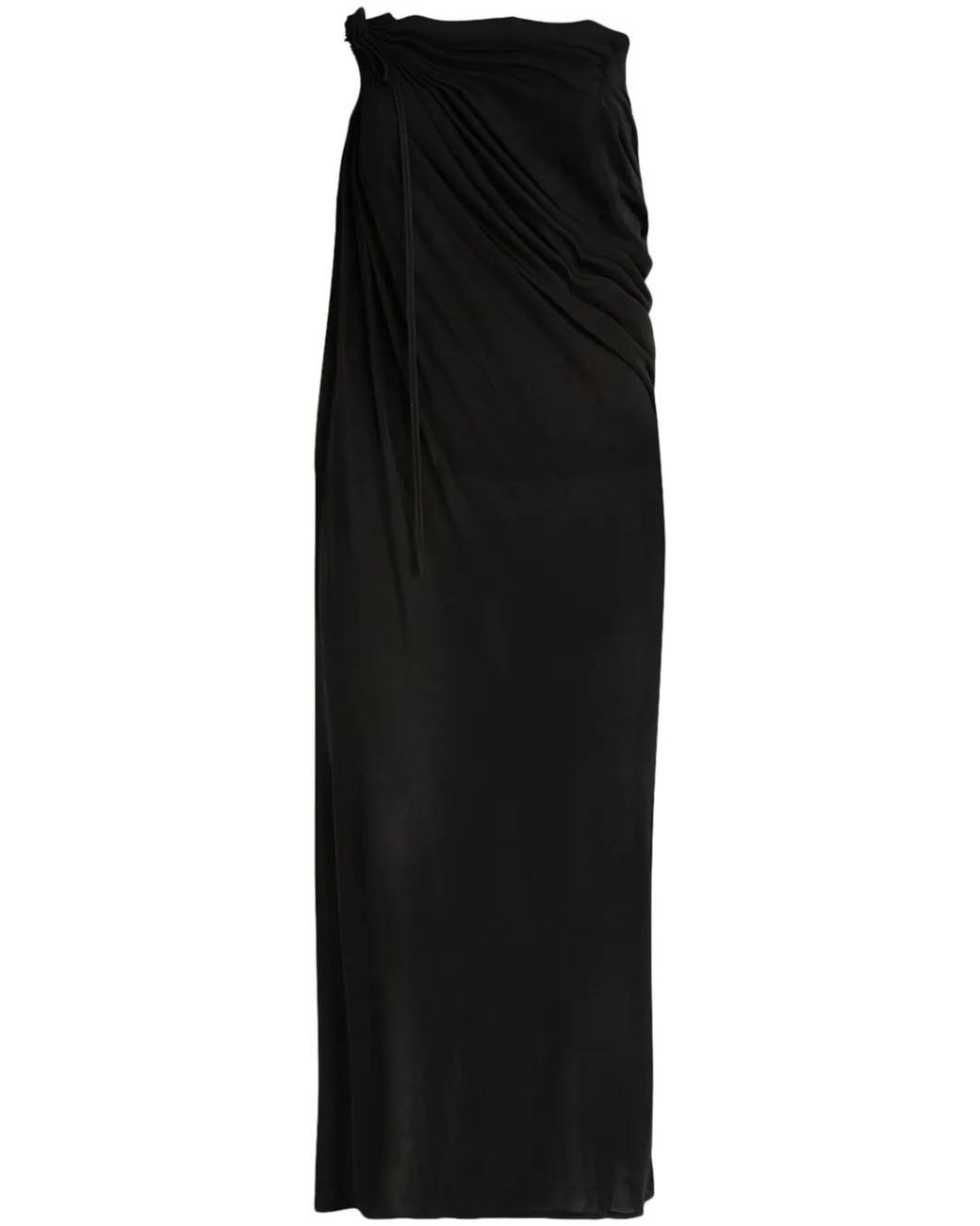 ANDREADAMO Black Asymmetric Skirt
